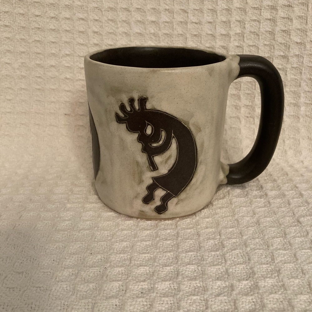 Mara Mexico Pottery Flute Player Kokopelli Design Mug